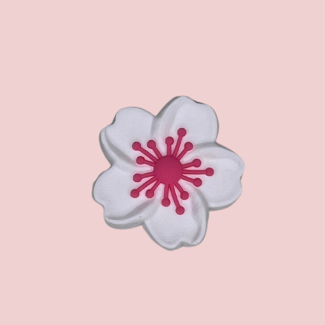 White & pink flower